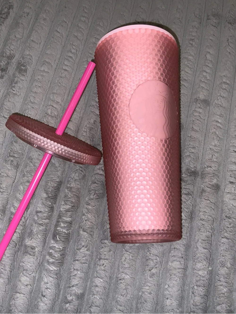 Starbucks matte pink